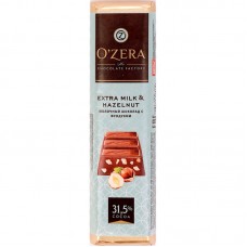 Шоколад "OZERA" молочный с орехом 24 гр
