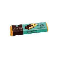 Шоколадный батончик "OZERA" с начинкой лимон- имбирь 50 гр