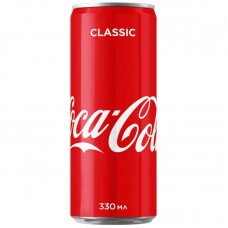 Напиток сильногазированный "Кока-Кола" 0,33 ж/б
