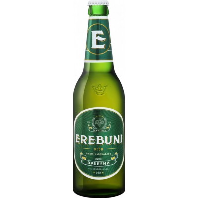 Пиво "Эребуни" светлое пастер. фильтр. 0,5л кр.4,8%