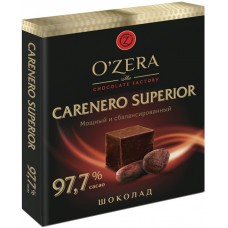 Шоколад "OZERA" Каренеро супериор" 97,7% какао 90 гр