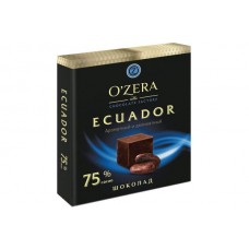 Шоколад "OZERA" Эквадор 75% какао 90 гр