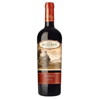 Вино Аланский Резерв Шираз красное сухое 12,5% 0,75