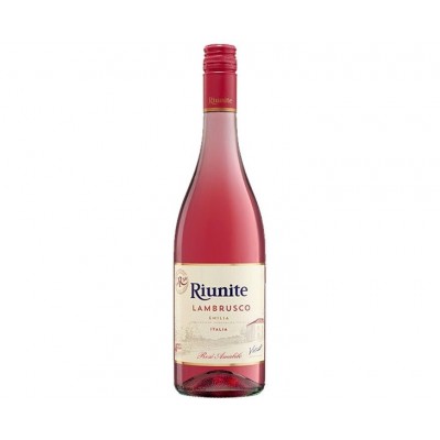 Вино игристое "Риуните Ламбруско" розовое полусладкое 8% 0,75