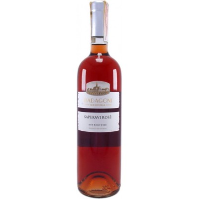 Вино Бадагони "Саперави Розе" розовое сухое 12-14% 0,75
