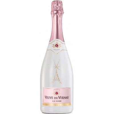 Вино игристое "Вев де Вернэ Айс Розе" розовое полусладкое 0,75л кр.11%