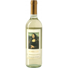 Вино Леонардо "Монна Лиза" столовое белое полусухое 0,75л кр.11%