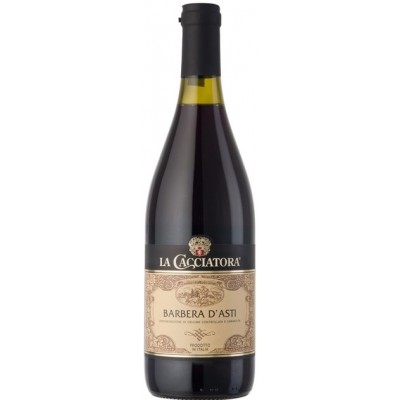 Вино Ля Каччиатора "Барбера д'Асти" красное сухое 0,75л кр.12,5%