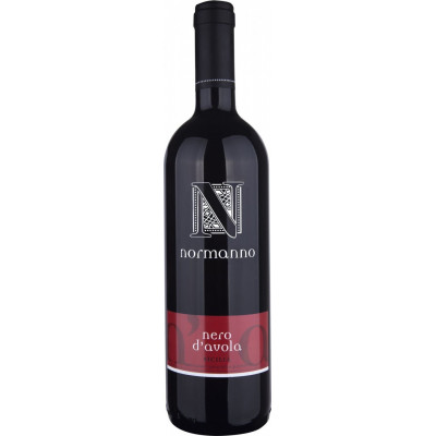 Вино Норманно "Неро Д'Авола Терре Сичилиане" красное сухое 0,75л кр.12,5%