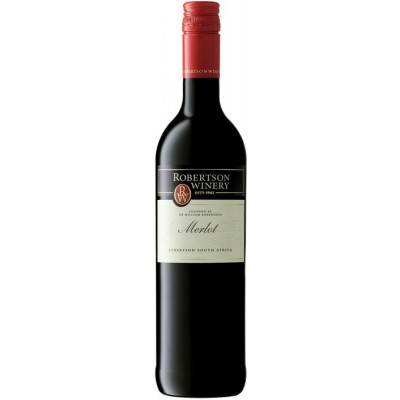 Вино Робертсон Вайнери "Мерло" столовое красное сухое 0,75л кр.13,5%
