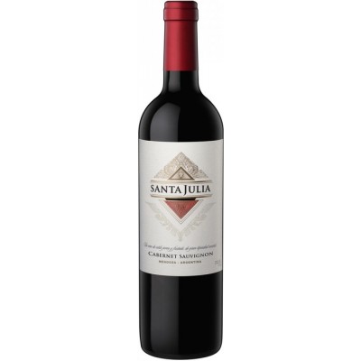 Вино Санта Джулия "Каберне Совиньон" красное сухое 0,75л кр.14%