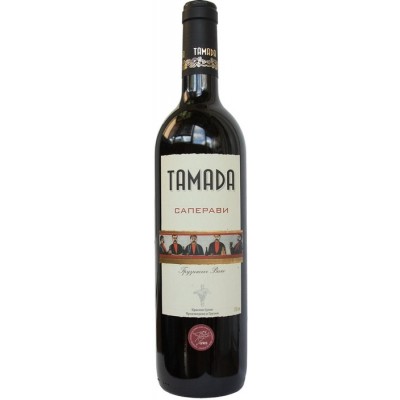 Вино Тамада "Саперави" столовое красное сухое 0,75л кр.13%