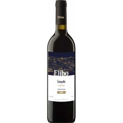 Вино Элибо "Саперави" столовое красное сухое 0,75л кр.13%