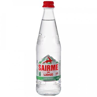 Вода «Саирме» минеральная газ 0,5 (стекло)