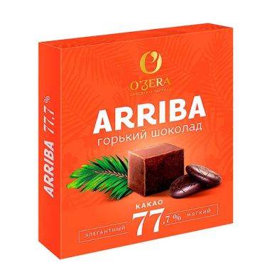 Шоколад «OZERA» Арриба горький шоколад 77,7% какао 90 гр