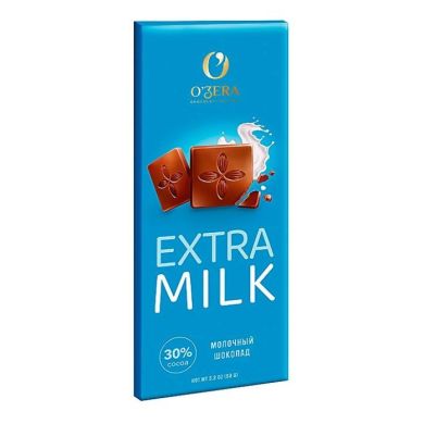 Шоколад «OZERA» Экстра молочный 30% какао 90 гр