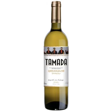 Вино Тамада «Цинандали» белое сухое 12,5% 0,75