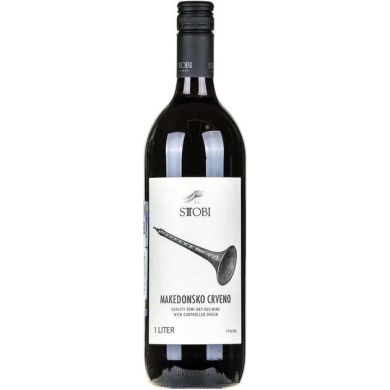 Вино «Тиквеш Македонское» красное полусухое 11% 1 л